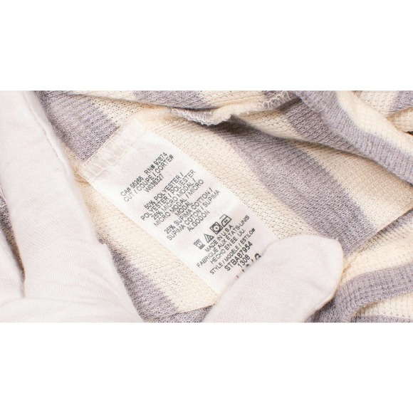 Splendid Stripe Pullover Cowl Neck Thermal Sweater - Picture 6 of 6